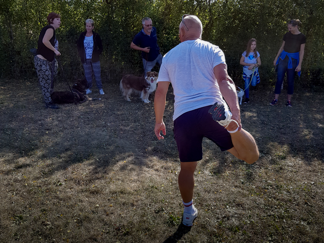 Etirements après le foot